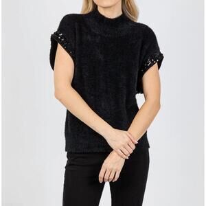 NEW MELISSA NEPTON yura sweater top in black